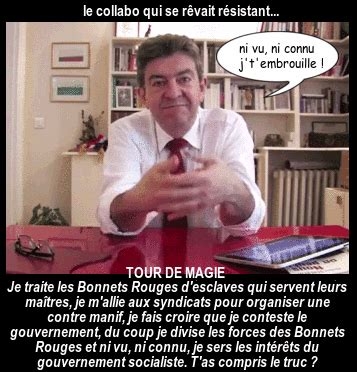 Nous n'avons pas pu nous empêcher de partager cette excellente parodie de mozinor sur mélenchon voulant entrer au macumba. Melenchon