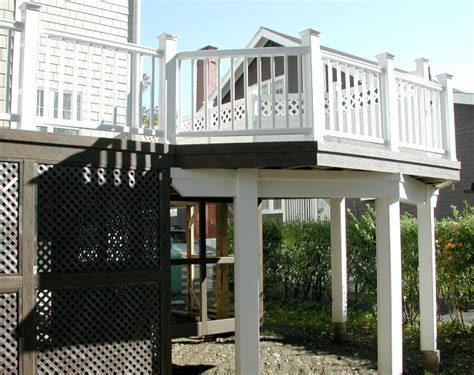 Deck balusters, baluster connectors, and deck railing brackets such as these pieces from fortress railing will make your deck shine. COMPOSITE DECK & RAIL FOR ENTERTAINING, HALIFAX