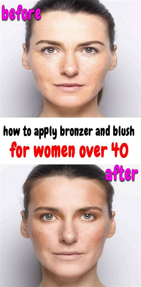 If you don't know exactly where this is or the angle, she suggests grabbing a pencil and positioning the point at the corner of your mouth and. how to apply bronzer and blush for women over 40 | How to apply bronzer, How to apply blush ...