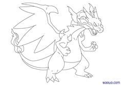 Voilà une magnifique dracaufeu shiney. Idées Tendances Dessin Pokemon Mega Dracaufeu Y ...