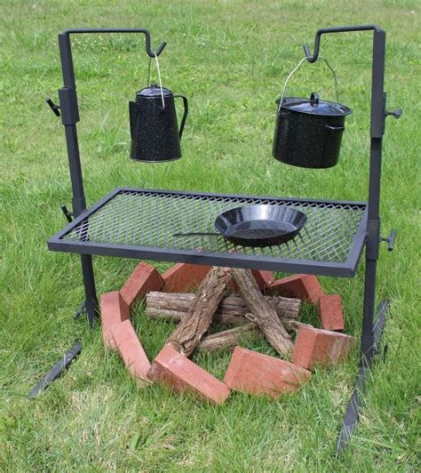 Which style, size, and features best serve your needs? Adjustable Grill | Fire pit cooking, Fire pit, Outdoor ...