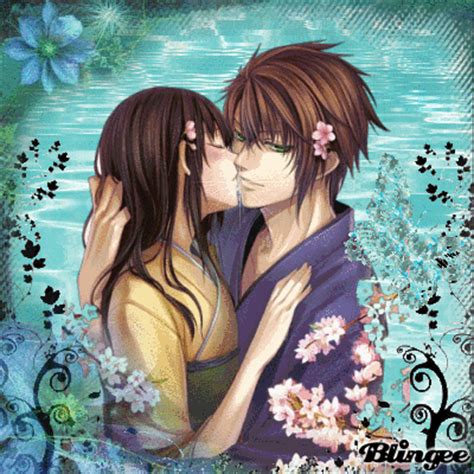 love couple anime Picture #128591493 | Blingee.com Check out this fantastic collection of love anime wallpapers, with 70 love anime background images for your desktop, phone or tablet.