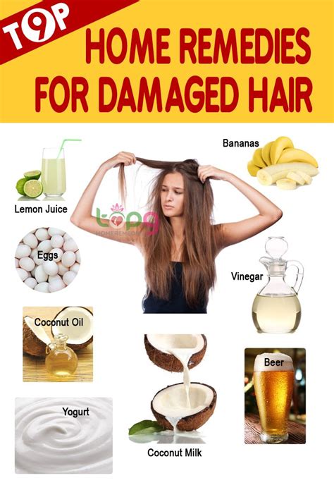 Use one blended banana or avocado; Top 9 Home Remedies for Damaged Hair.. | Home remedies ...