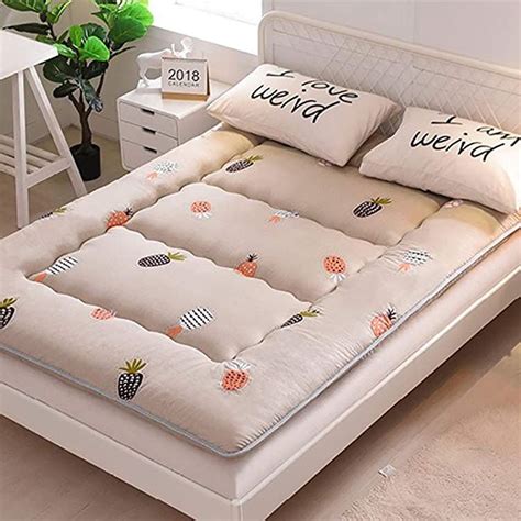 Generic traditional floor rolling futon mattresses, cotton/foam mats 30 x 80, navy blue. Colorful Pineapple Kids Sleeping Pad,Japanese Floor Futon ...