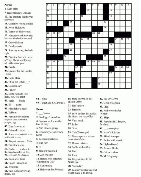 Over one million crossword puzzles made! Printable Puzzles Adults | Printable Crossword Puzzles