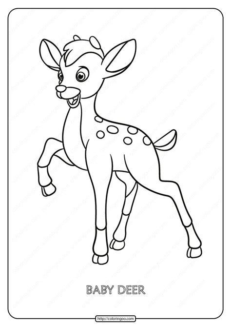 Kleurplaat baby hert kleurplaat hertherten kleurplaat animaatjes kleuren vier ren ren in het bos kleurplaten hert dieren kleurplaten kleurplaten print een mooie kleurplaat kleurplaten ren herten. Printable Baby Deer Pdf Coloring Page | Deer coloring ...