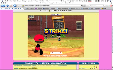 Play in more categories, play baseball games and hit a homerun. Pinch Hitter 2 - score points for your favorite baseball team