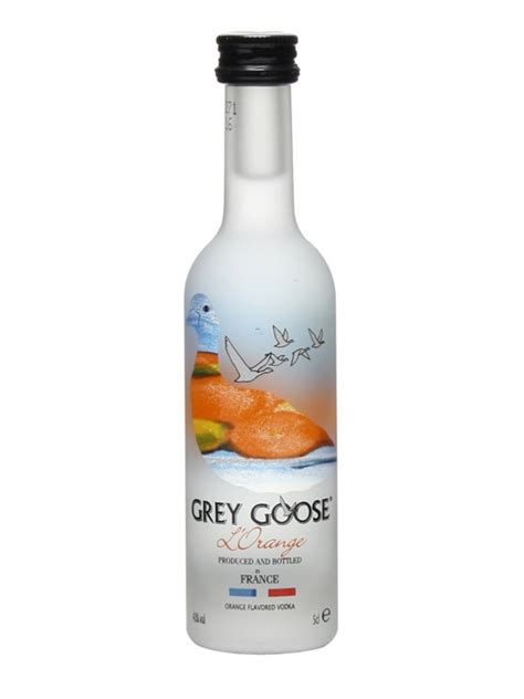 Expressed in each grey goose bottle is the essence of the finest ingredients from france; Grey Goose Orange Vodka Miniature : The Whisky Exchange