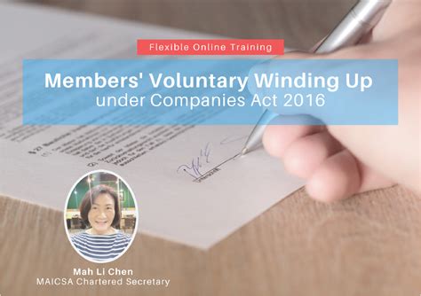 A company that is winding up ceases to do business as usual. 20200330 (FREE) Members' Voluntary Winding Up under ...
