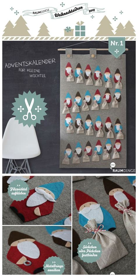Der weihnachtswichtel ist das helferlein vom weihnachtsmann. Adventskalender "Weihnachtswichtel" - mit Anleitung ...