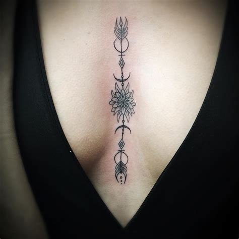 Can a woman get a tattoo on her chest? 24 Symbolic Tattoo Designs for the Sternum Zone