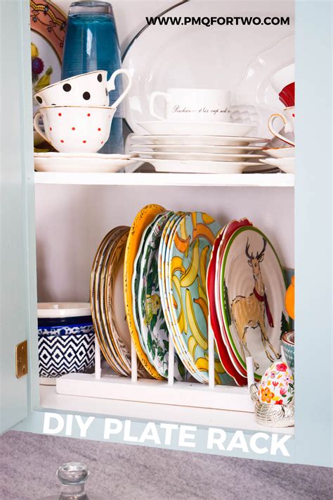 The length of the rack depends on the number of plates you have. How To Make A DIY Plate Rack • PMQ for two