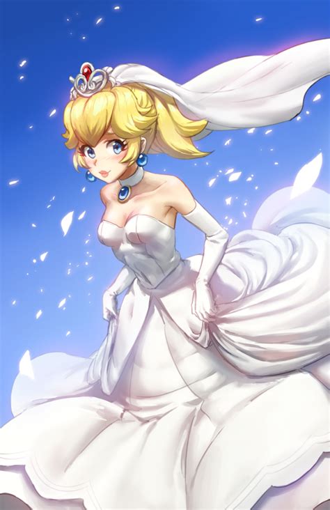 Ball gown & princess wedding dress. Wedding Peach by AthenaWyrm on DeviantArt