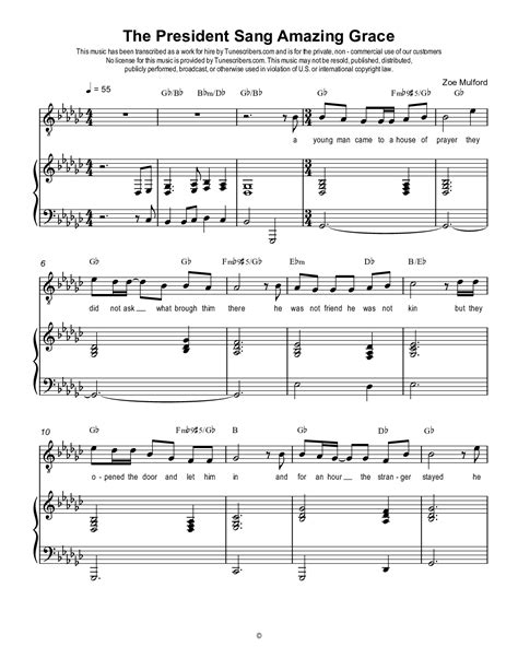 Yang ingin membaca silahkan download aplikasi innovel ya dan cari. Tunescribers | The President Sang Amazing Grace | Sheet Music