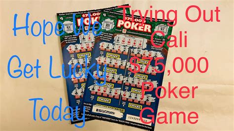 How to play poker lotto ontario. TRYING OUT $5 ($75,000 POKER) CALIFORNIA LOTTERY SCRATCHERS SCRATCH OFF - YouTube