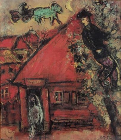 Jahrhundert erbautes fachwerkhaus in der altstadt von frankfurt am main. Das rote Haus by Marc Chagall on artnet