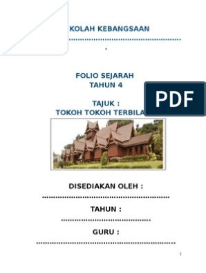 Contoh isi kandungan buku skrap by nurasmawatii. Buku Skrap Sejarah Tahun 4 Tokoh Terbilang