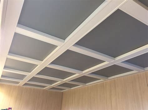 They are commonly used as a drop or recessed ceiling. We ended up making 4'x4' panels from 1/4" plywood and ...