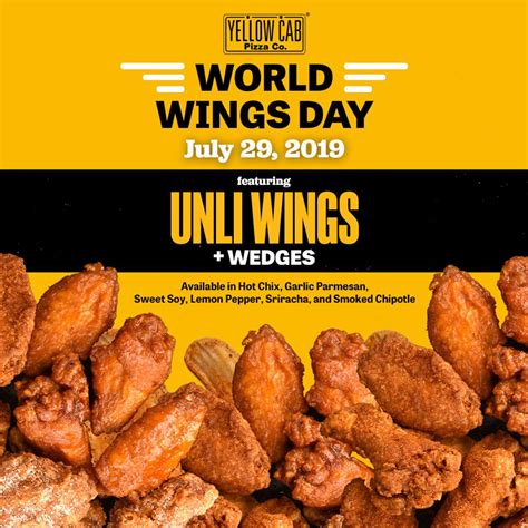 Don't underestimate the powerful heat of chipotle peppers: Manila Shopper: Yellow Cab World Wings Day Promo: July 29 2019