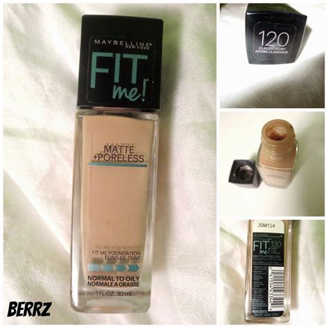 I have to take it on my hand and then apply it with a. Beauty By Berrz: Maybelline Fit Me Matte + Poreless ...