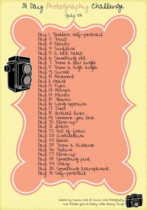 45 idées de Photo Challenges | idée photo, photographie, défis ...