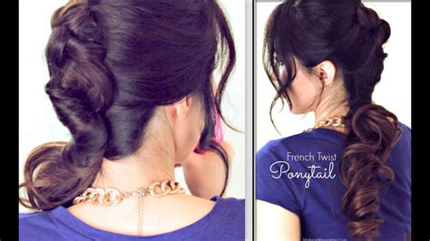 Perfect french twist hairstyles look amazing with teamed up with other variations. EVERYDAY FRENCH TWIST-AROUND PONYTAIL HAIRSTYLE | CUTE ...