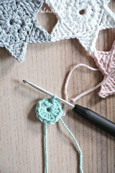 8 Sternchenregen + Anleitung * crochet stars + Tutorial ...