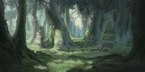 Maybe you would like to learn more about one of these? Ancient Forest by IreAzure on DeviantArt | Fantasy art landscapes, Ancient forest, Anime scenery