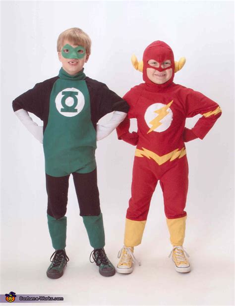 My boyfriend and i worked on it for about 2 and a half weeks. The Flash and Green Lantern Superheroes Costumes for Boys | Last Minute Costume Ideas - Photo 3/4