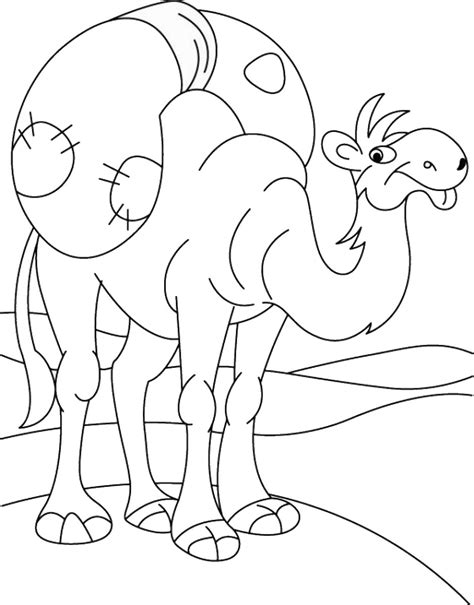 Print this coloring page (it'll print full page) save on pinterest. Funny bactrian camel coloring page - Free Coloring Library