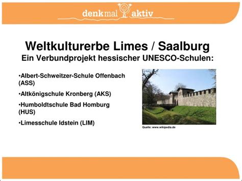 See more of aalener römer hotel am weltkulturerbe limes on facebook. PPT - Weltkulturerbe Limes / Saalburg Ein Verbundprojekt ...