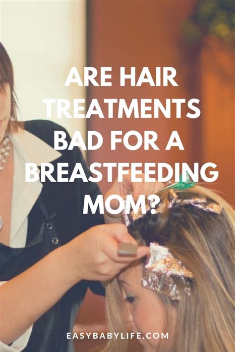 There isn't tons of research out there, but the american pregnancy association says it's okay to dye and highlight your hair while breastfeeding. Is Hair Treatment Bad When Breastfeeding Or Pregnant?