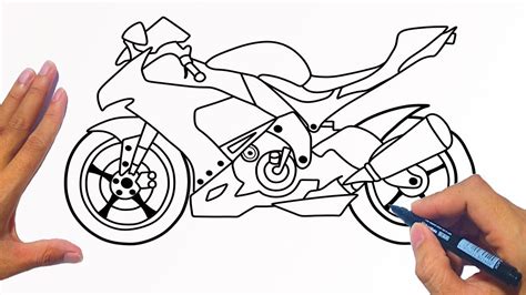 How to draw bike step by step? How to Draw a Motorcycle (Racing Bike) | Jelly Colors Art ...