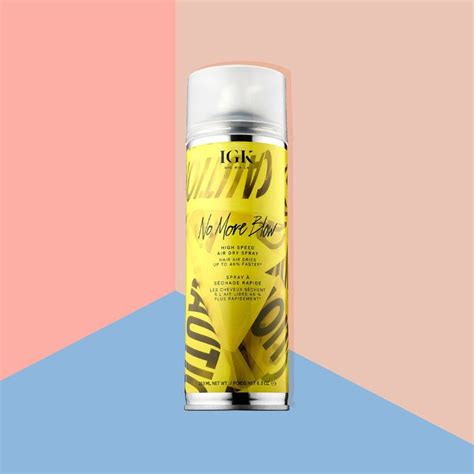 They can also help it to dry faster. IGK No More Blow High Speed Air Dry Spray Helps You Air ...