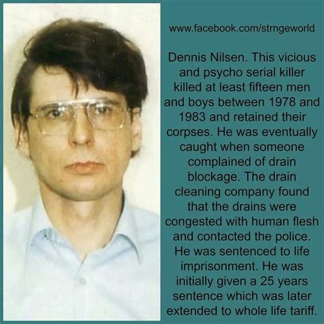 Dennis andrew nilsen, 1945 in strichen, fraserburgh, scotland, also known as the muswell hill murderer is a british serial killer who lived and murdered in london. Dennis nilsen | Dennis nilsen, Famous serial killers ...