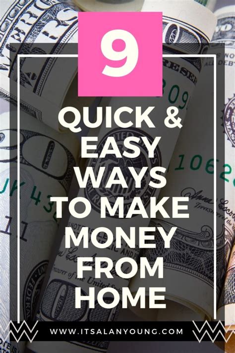 9 Quick And Easy Ways to Make Money From Home in 2019 · It ...