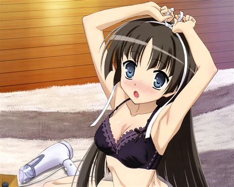 Long hairstyles are totally versatile and so much fun! black hair blush bra dressing hidan no aria hotogi ...