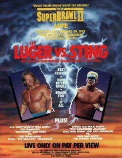 The main event was a two out of three falls match, in which lex luger defended the wcw world heavyweight championship against ron simmons. Top Ten Things: Wrestling PPVs of the 90s | Enuffa.com