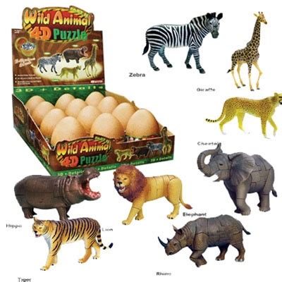 3d animal puzzles with babies. 4D Animal Puzzles