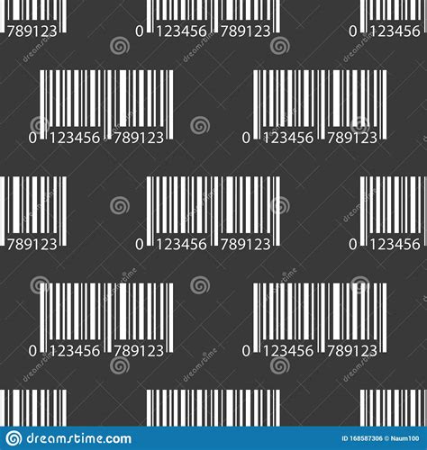 Barcode scanner stock photos barcode scanner stock illustrations. Seamless Pattern With Barcode Signs Stock Vector ...
