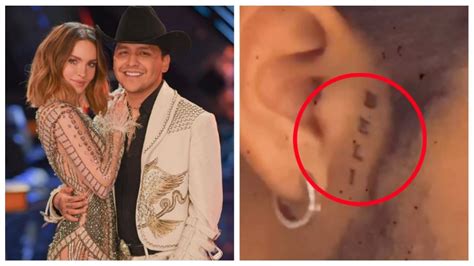 Lupillo rivera se cubrió el tatuaje de la cantante. Christian Nodal se tatúa la cara de Belinda en el pecho ...