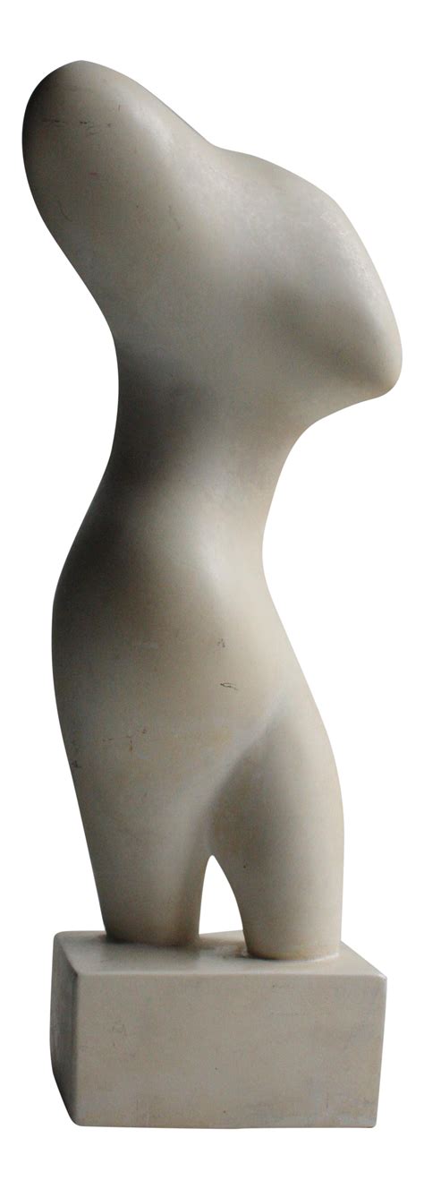 Modern Abstract Female Torso Venus Sculpture | Chairish