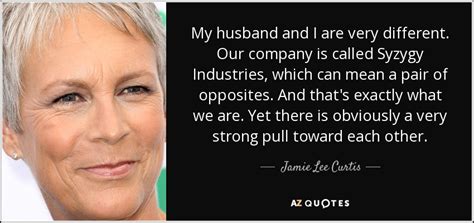 The starting point is usually getting a new haircut. Jamie Lee Curtis quote: My husband and I are very ...