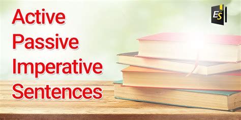 Change from the active to the passive voice 1. Passive Voice of Imperative Sentences | Sentences, Active ...