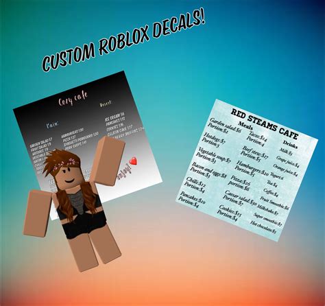 Select from a wide range of models, decals, meshes, plugins. Bloxburg Menus : Use bloxburg cafe menu and thousands of other assets to build an immersive ...