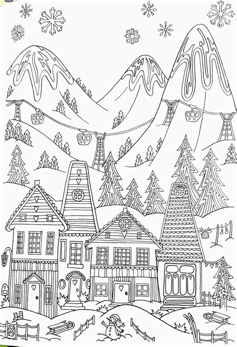 Winter fun color pages to print1080c. Free Printable Skiing Coloring Pages - Tripafethna