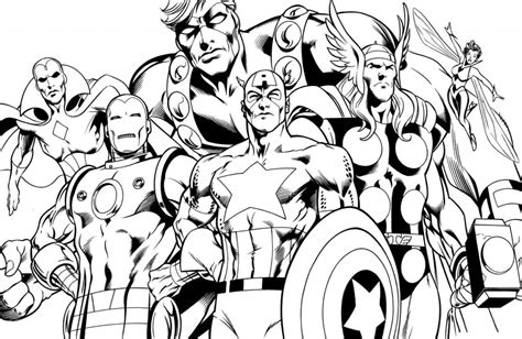 Here are coloring made from original illustrations from comic books (marvel, dc comics.), or illustrated versions of famous books. Avengers Coloring Pages - Best Coloring Pages For Kids