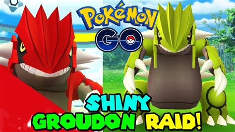 It is vulnerable to grass, ice and water moves. SHINY GROUDON RAID IN POKEMON GO - YouTube