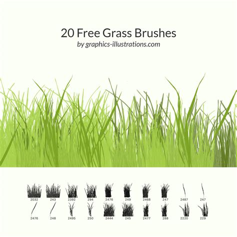 Maybe you would like to learn more about one of these? 20 Free Grass Brushes - Photoshop brushes