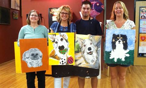 My pet portrait painting service is ideal for anyone who has lost a beloved animal. BYOB Paint Your Pet Class - SunDust Gallery | Groupon